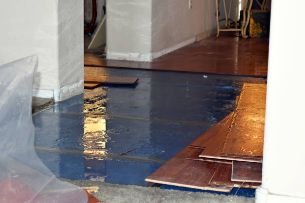Professional Crawl Space Water Removal technician working in Becker, MN